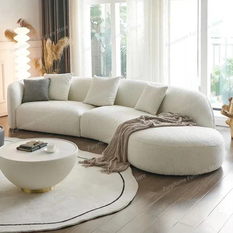 

French High Quality Sofa Simple Aesthetics Designer Living Room Light Luxury Sofa Unusual Romantic Decor Sillon Cama Furniture