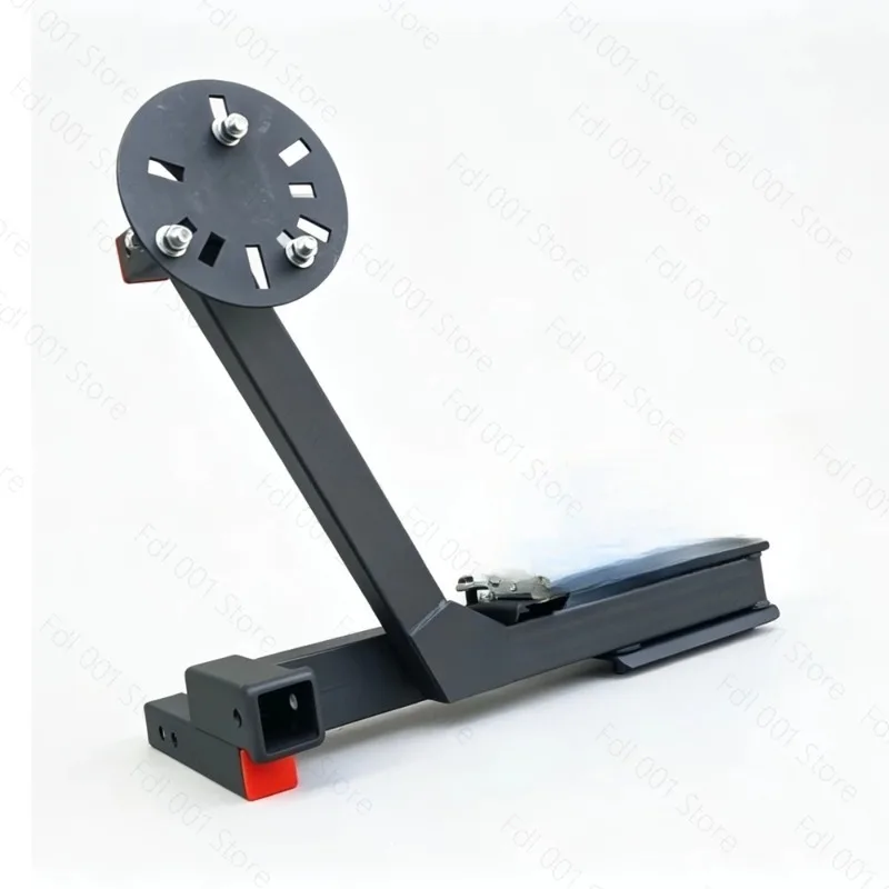 Universal Square Mouth Foldable Pull-out Spare Tire Rack Carrying Bracket Trolley Trailer Bar for Car Installation