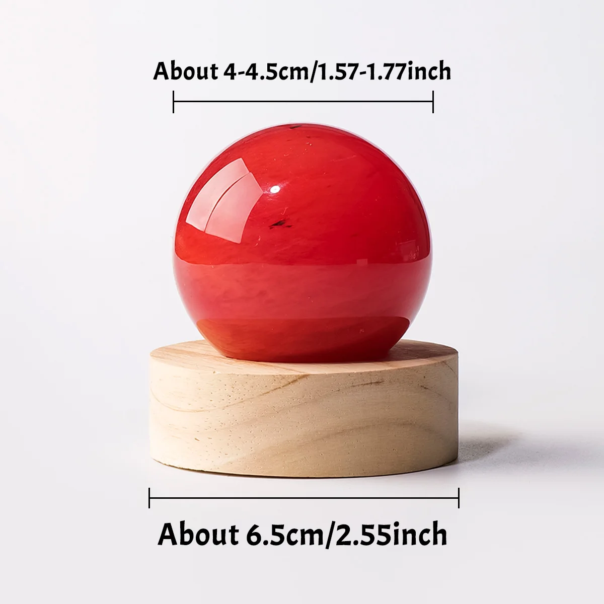 1PC Natural Crystal Yellow Calcite Spherical Night Light, Crystal Ball USB Plug-in Bedside Lamp Home Decoration