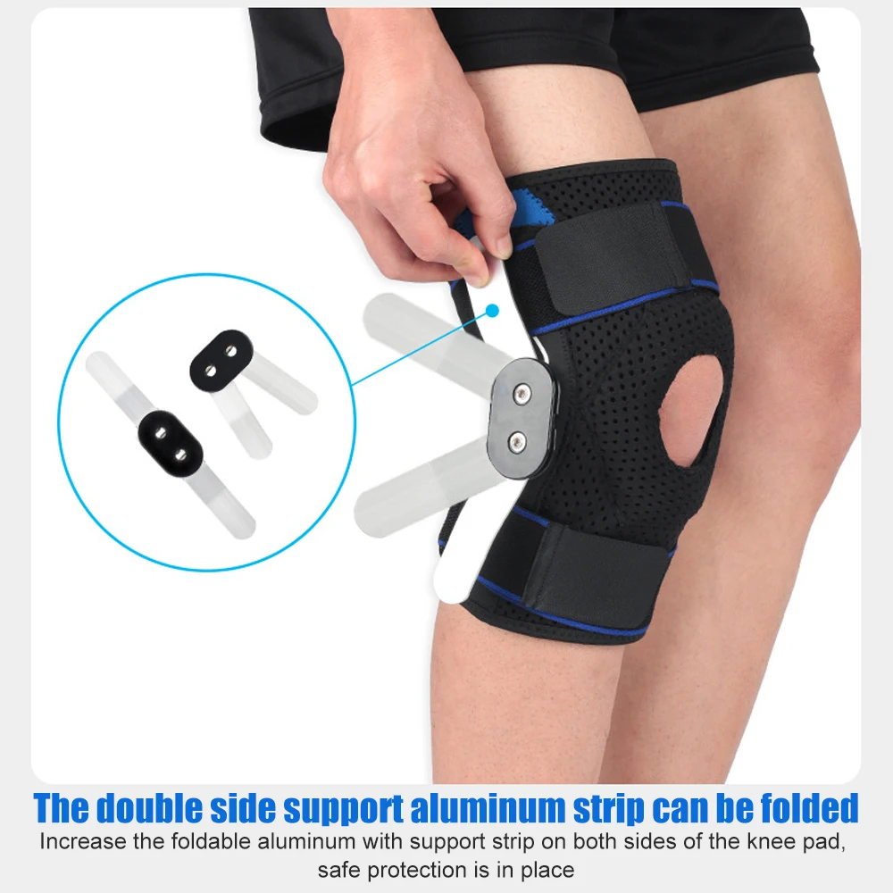 Tcare 1 PC Professional Knee Brace Sleeve Support with Side Stabilizers & EVA Pads Knee Pain Running Meniscus Tear ACL Arthritis