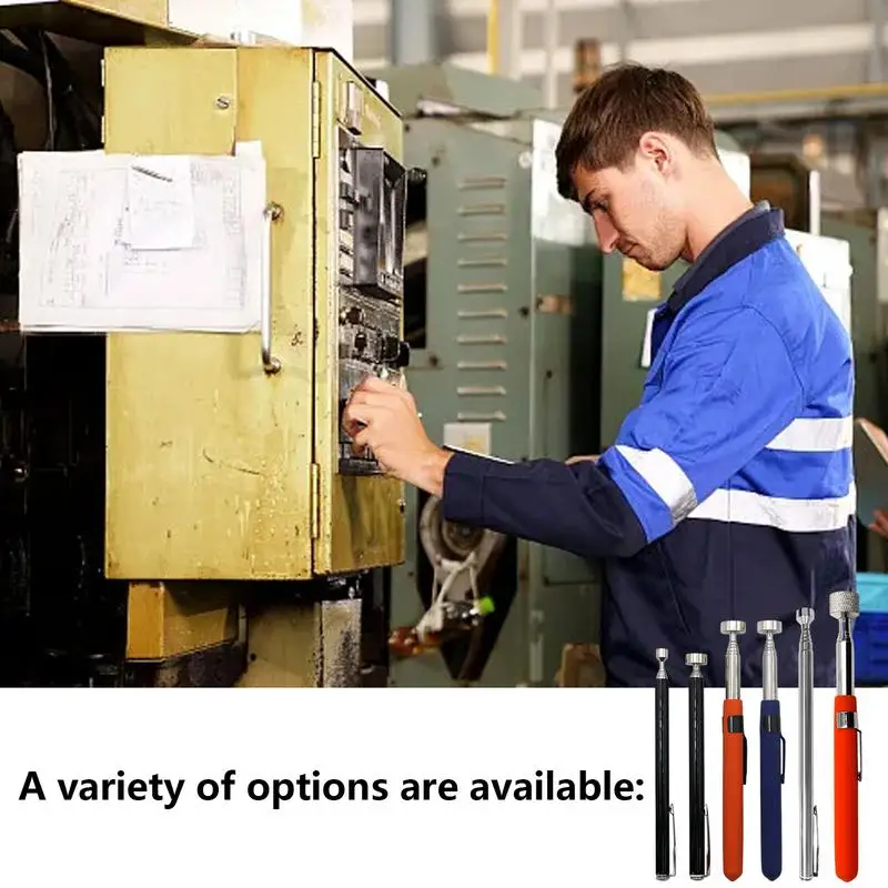 Telescopic Magnetic Pen Portable Metal Magnet Pickup Tool Magnet Stick for Picking Up Nut Bolt Adjustable Pickup Rod Stick