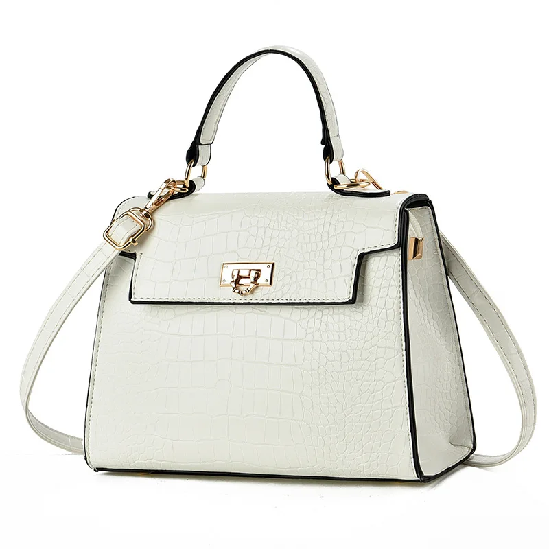 

Ladies' handbag with fashionable texture crocodile pattern simple shoulder bag, elegant temperament crossbody bag