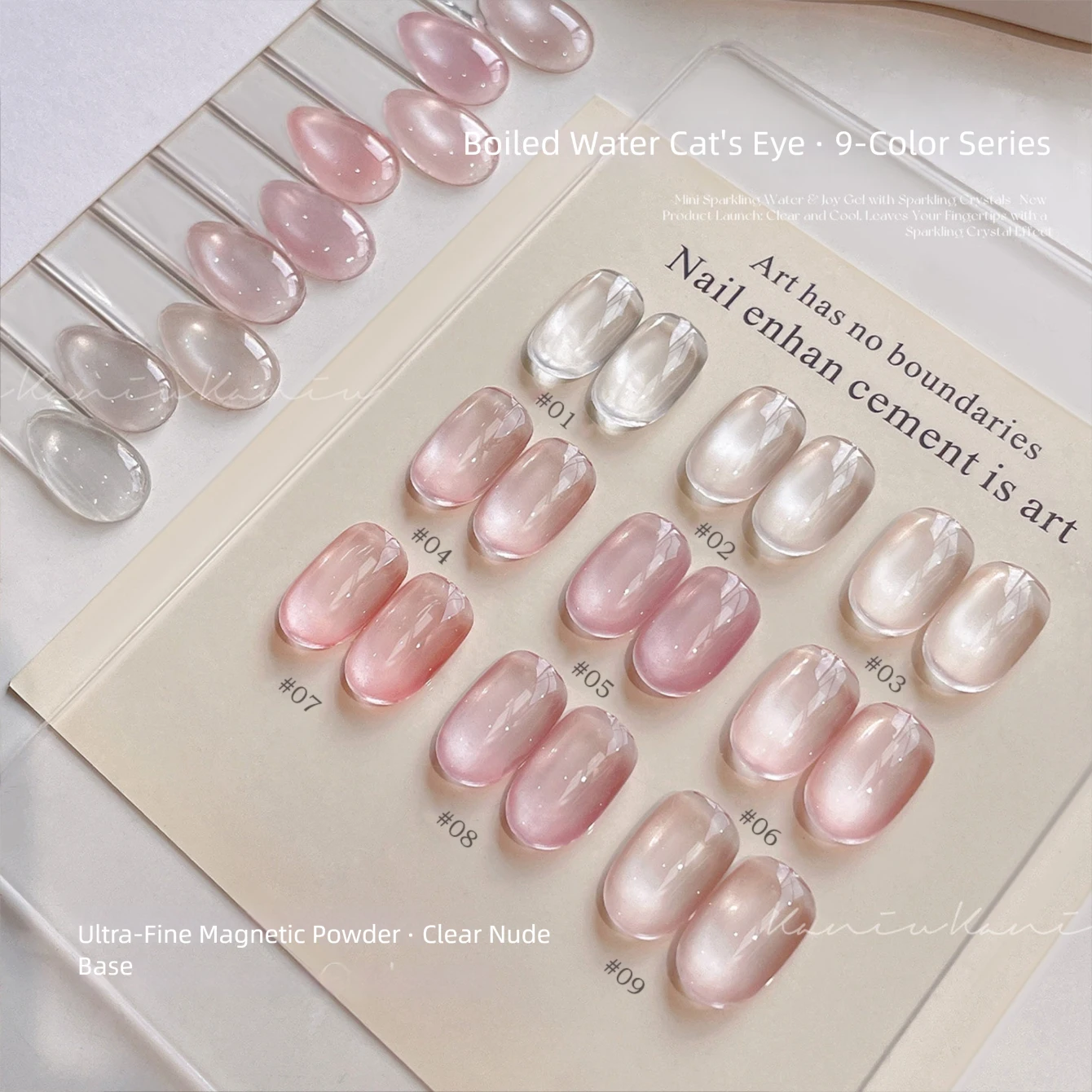 Şeffaf Kaynatılmış Su Etkili M - Nail Art Pink Cat Eye incelemesi ve fiyatı