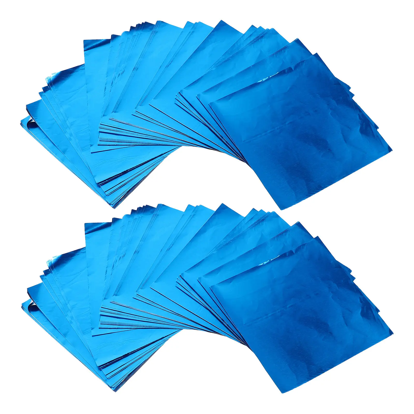 500Pcs Aluminum Foil Candy Wrappers Metallic Square Sheets Elegant Candy Wraps Party Holiday Chocolate Caramel Packaging - view 3
