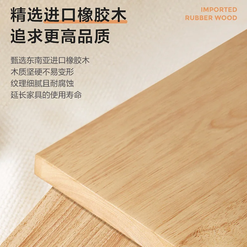 Solid wood ladder stool household thickened folding herringbone multi-function