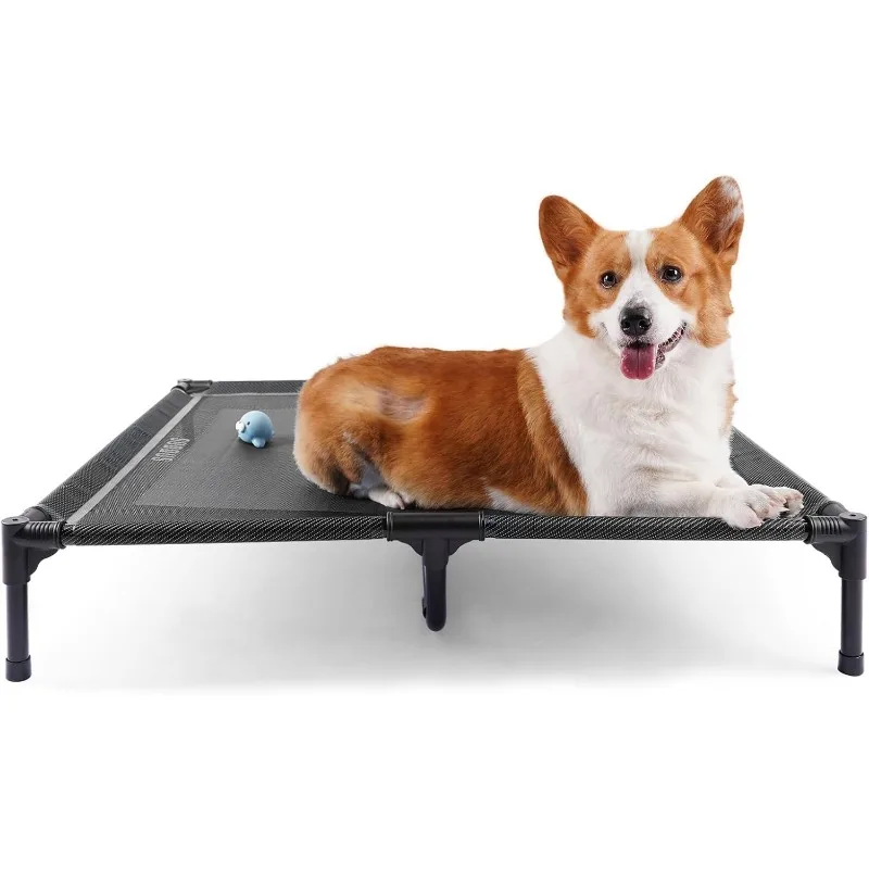 Elevated Dog Bed Waterproof Outdoor, Dog Bed Off The Floor, Dog Bed Easy Clean Indoor or Outdoor Use, X-Large, Grey