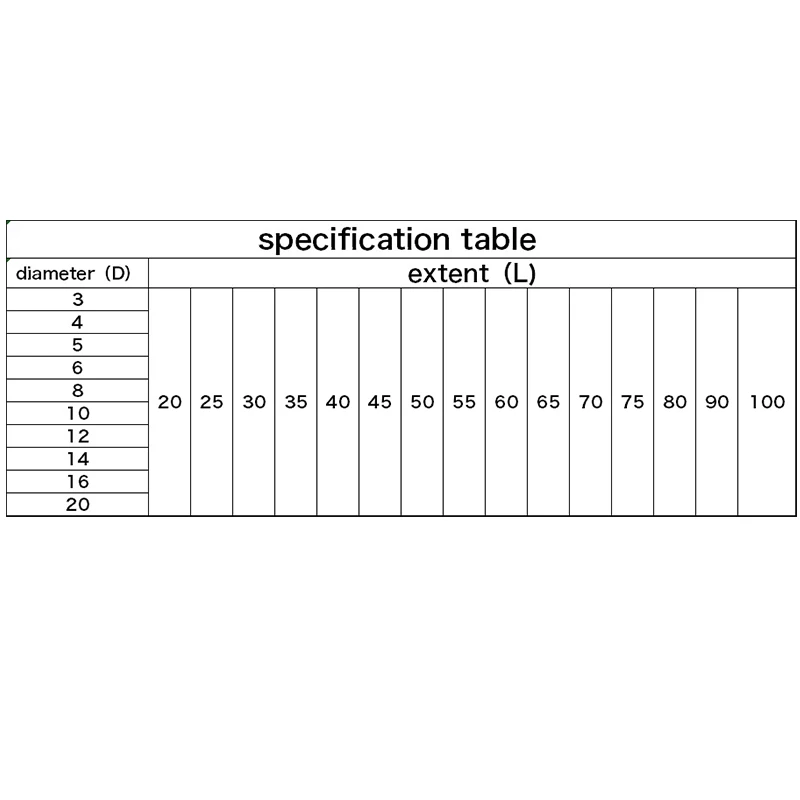 Cylindrical pin, dowel pin, bearing steel, high hardness, precision fixed pin diameter: 6mm, length 30*70*75*80mm, 90mm, 100mm