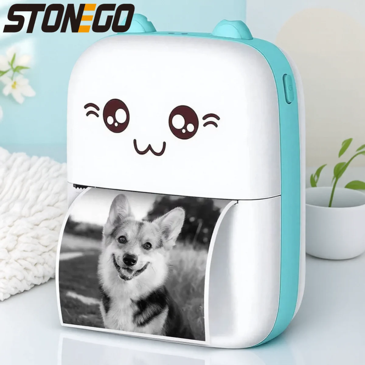 

Портативный мини-термопринтер Bluetooth HD с беспроводной печатью для самоклеящейся бумаги: этикеток, фотографий, чеков, заметок, списков