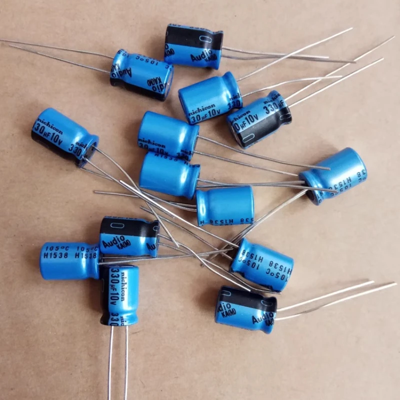 

10Pcs/100Pcs Original Nichicon AUDIO KA Series 8X12mm 10V330uF Audiophile Electrolytic Capacitors 105 degrees