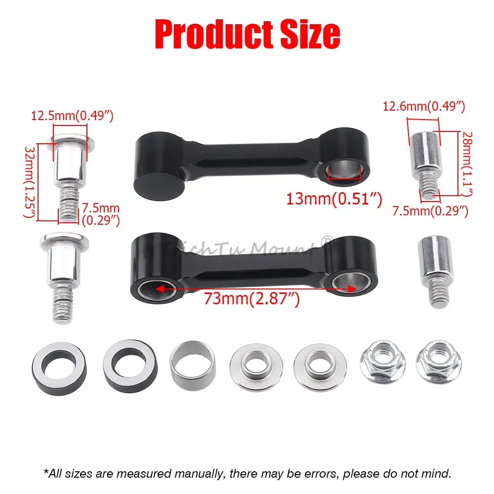 Für Harley Davidson 1993–2006 Softail Springer FXSTS Motorrad schwarze vordere Kotflügelhalterung mit notwendigem Zubehör