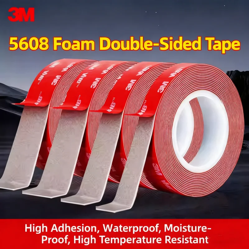 3M Foam Double-Sided Tape No Trace Grey High Viscosity High Temperature Resistant Double Sides Glue for Car Indoor Two Face Tape