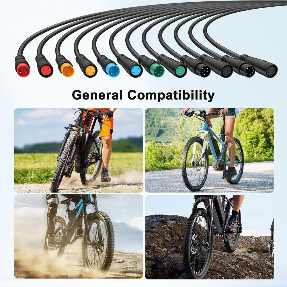 10 Pcs M8 Waterproof 2 Pin Connectors Easy Plug-and-Play For E-Bikes  Electric Bicycle Butt Joint Connector Wiring
