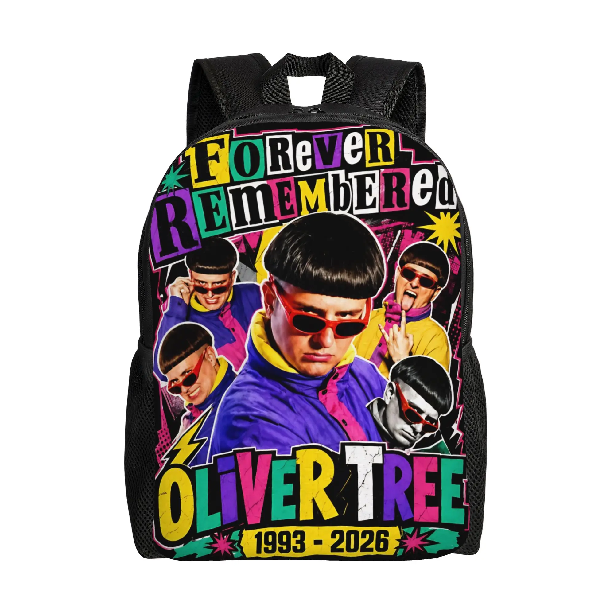 Oliver Tree Rest In Peace 1993 to 2026 Memorial Backpack Cool High School Work Daypack  Laptop Computer Shoulder Bag Sports