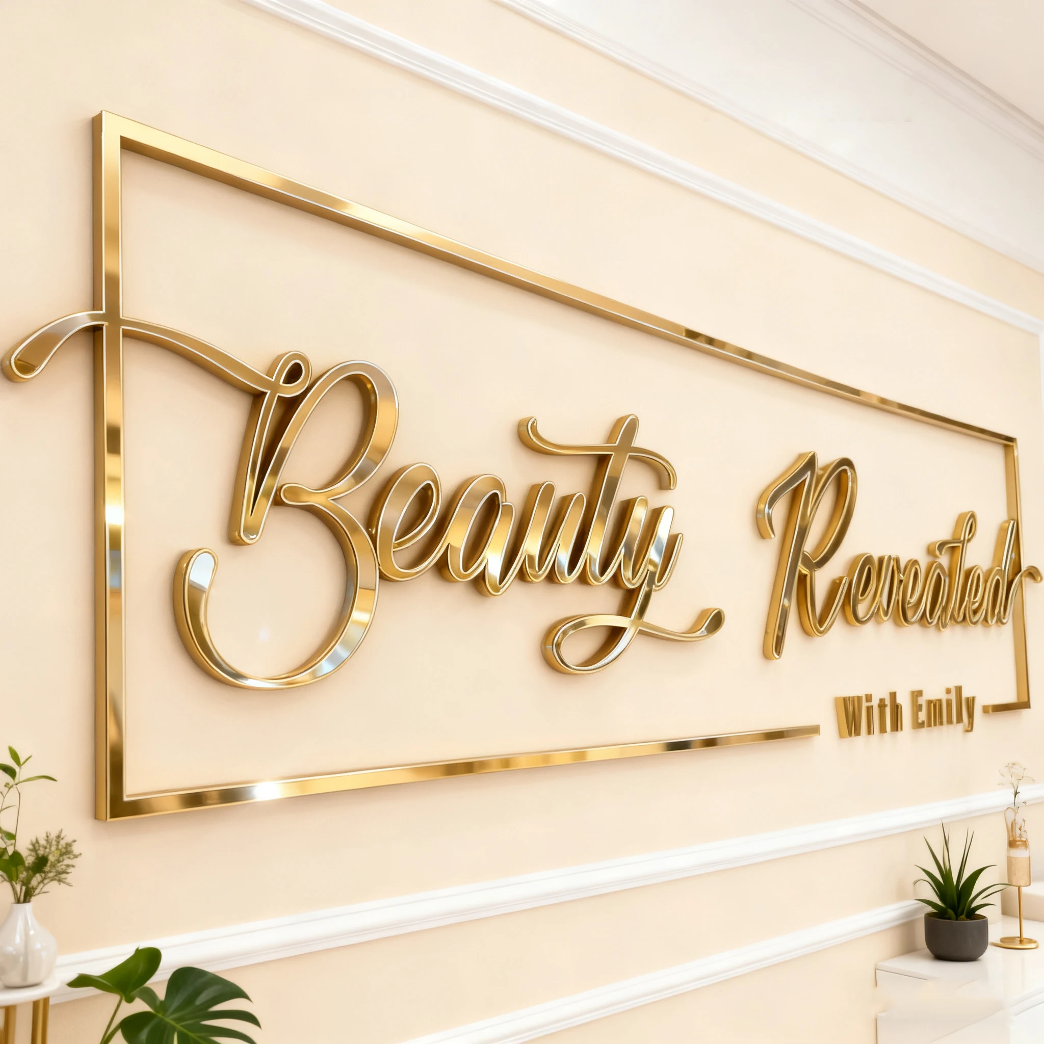 علامة شعار الأعمال المخصصة ثلاثية الأبعاد قطع الليزر الجدار الديكور شعار الأعمال شخصية الاكريليك علامة شعار لصالون تجميل الشركة لوجو حسب الطلب