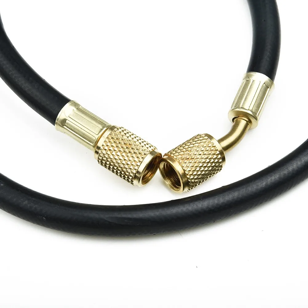 R-410A Charging Hose Refrigeration Replacement 1/4 inches for sae 800PSI Black Brass Equipment Gauge Industrial