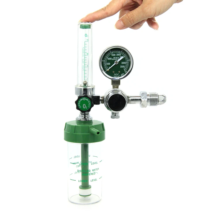 

DEM SR0190M Medical Medical Oxygen Tank Regulator Precision Industry Brass Body Gas Oxygen Regulator With Humidifier