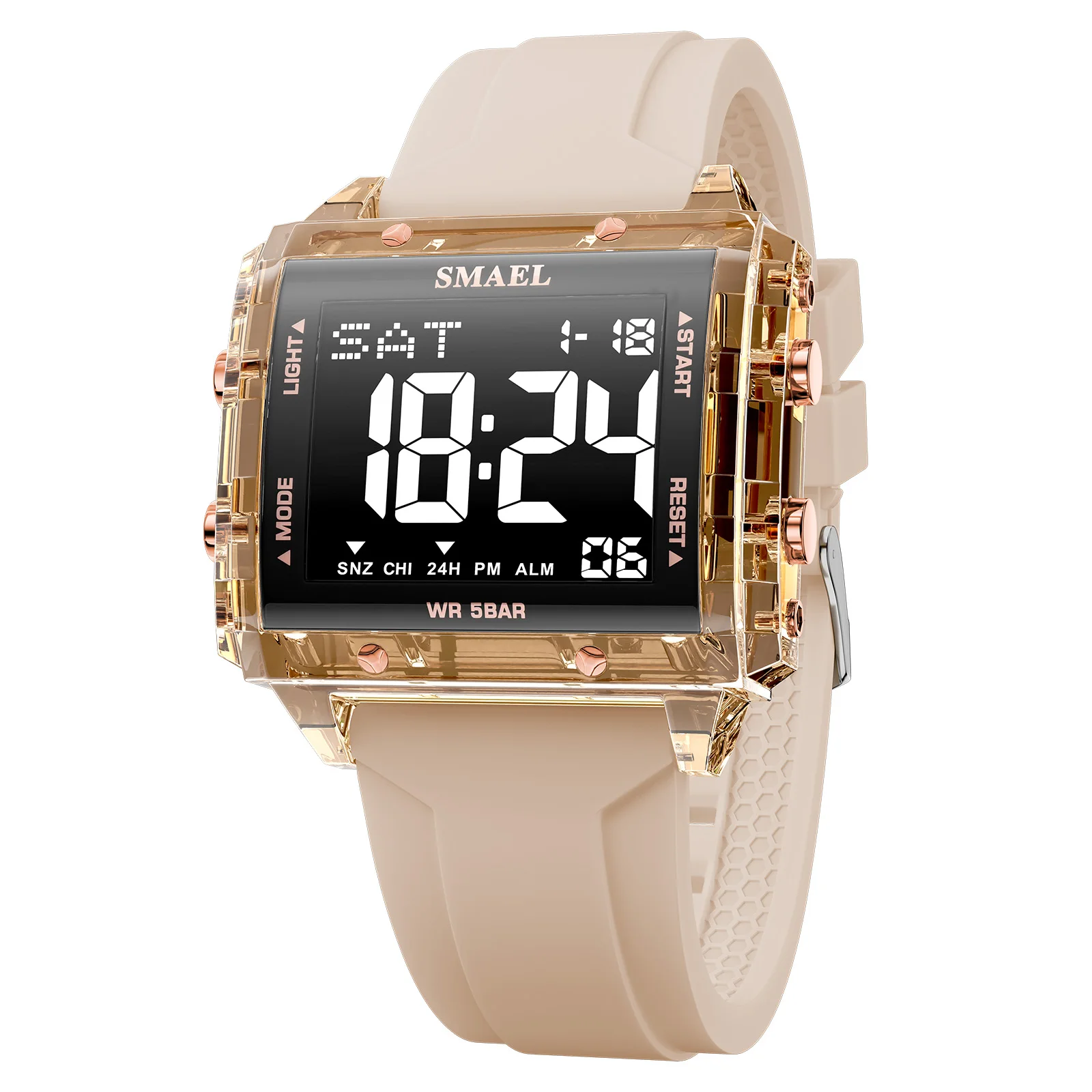 SMAEL Marke 8128 Wasserdichte Dropshipping-Uhr Wecker Leuchtende Jugendliche Mode Business Quarz Sport Armbanduhren