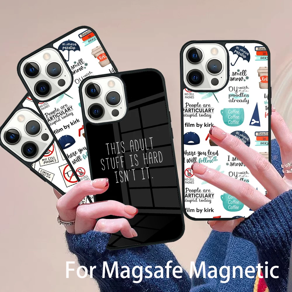 

Gilmore Girls Luke��s No Cell Phone Case Magesafe Magnetic Wireless Charge Cover For IPhone 16 11 12 13 14 15 Pro Max Plus Mini