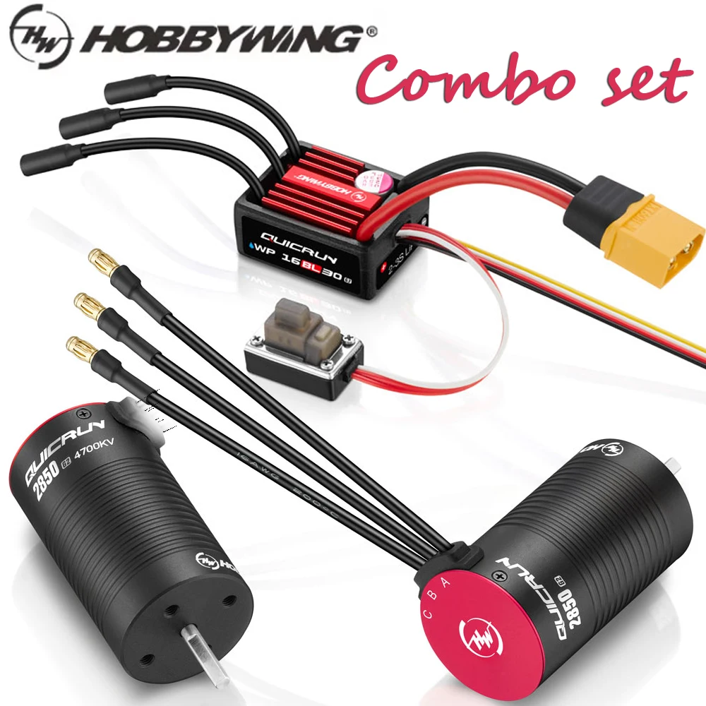

1/12 1/14 Аксессуары для обновления радиоуправляемого автомобиля Hobbywing QuicRun WP 12BL45 G2 16BL30 ESC и 2840SL 2850SL Комбинированный бесщеточный двигатель с датчиком