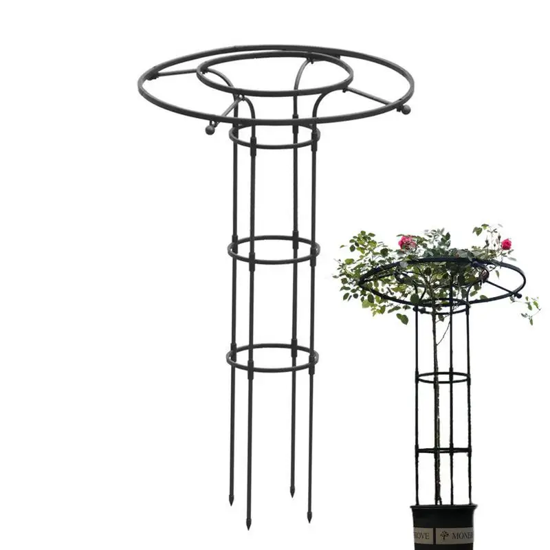 Metal Plant Climbing Frame Potted Plant Garden Trellis DIYClimbing Trellis Flower Pots Support Rustproof Metal Wire Stake Trels