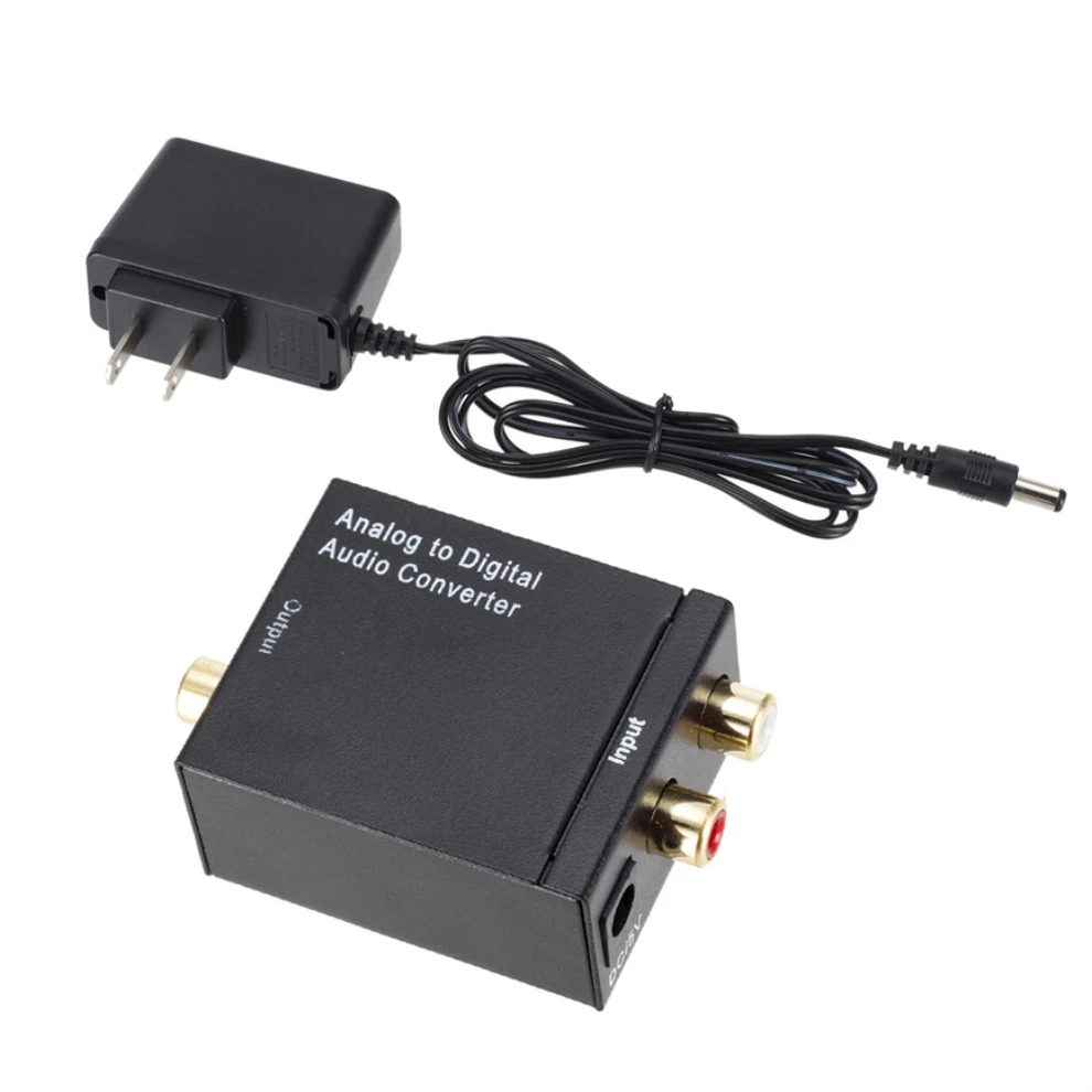 ADC Analog zu Digital Audio Konverter Analog Optische Fiber Coaxial Signal ADC Spdif Stereo 3,5 MM Jack 2 * RCA Verstärker Decoder