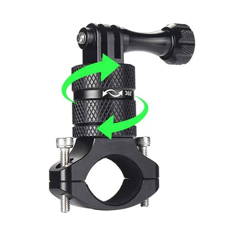 

Bicycle Mount Rotatable Bike Handlebar Mount Holder Adapter Bracket for GoPro Hero 11 10 9 7 5 Xiaomi Sjcam DJI Go Pro Accessory