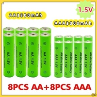 Hot AA and AAA Battery 1.5V Rechargeable Batteries 3000mAh Alkaline Battery for Remote Control Mouse Computers Toy Clocks