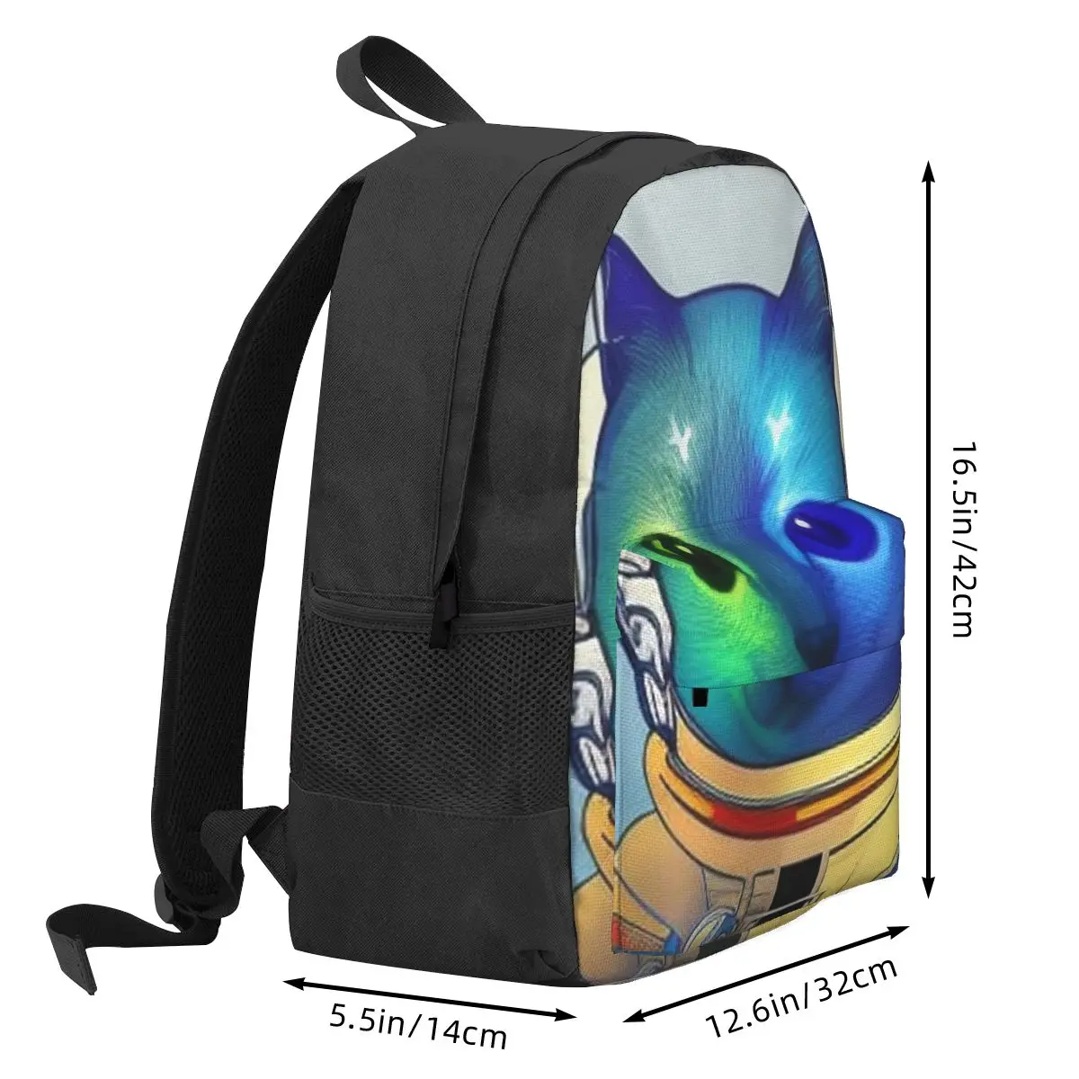 Pop Art Space Cat Backpacks Boys Girls Bookbag Children School Bags Cartoon Travel Rucksack Shoulder Bag Large Capacity