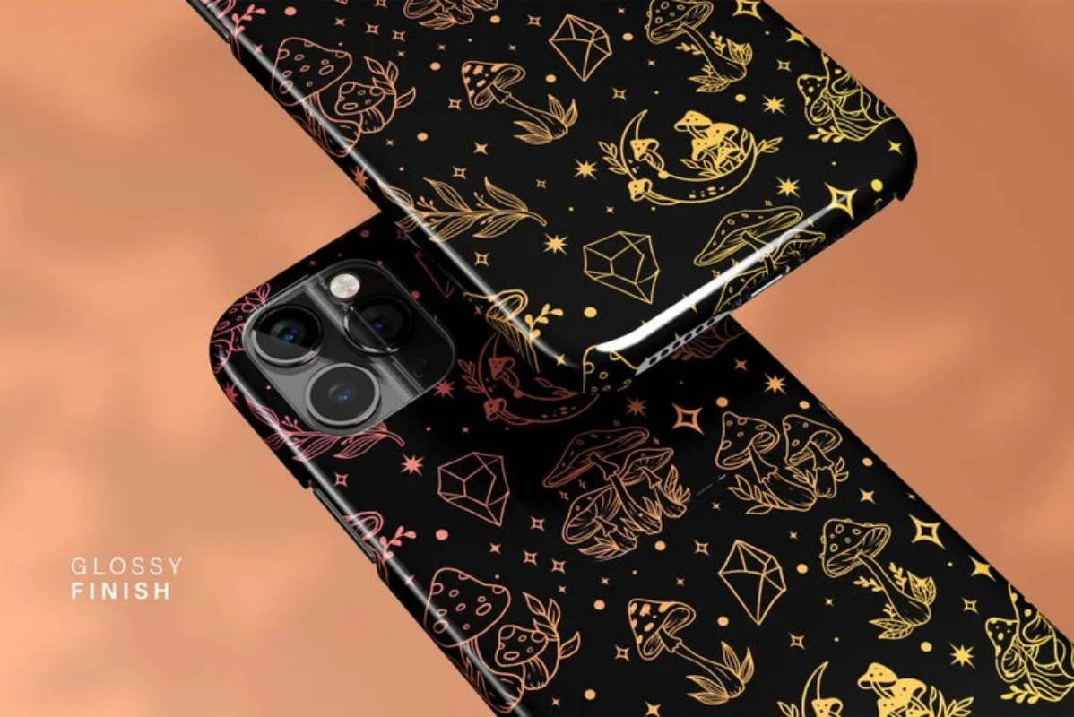 Witchy Celestial Phone Case For IPHONE 16 15PRO MAX 14 13 12 11 Acrylic TPU Two in one magnetic Phone Cases