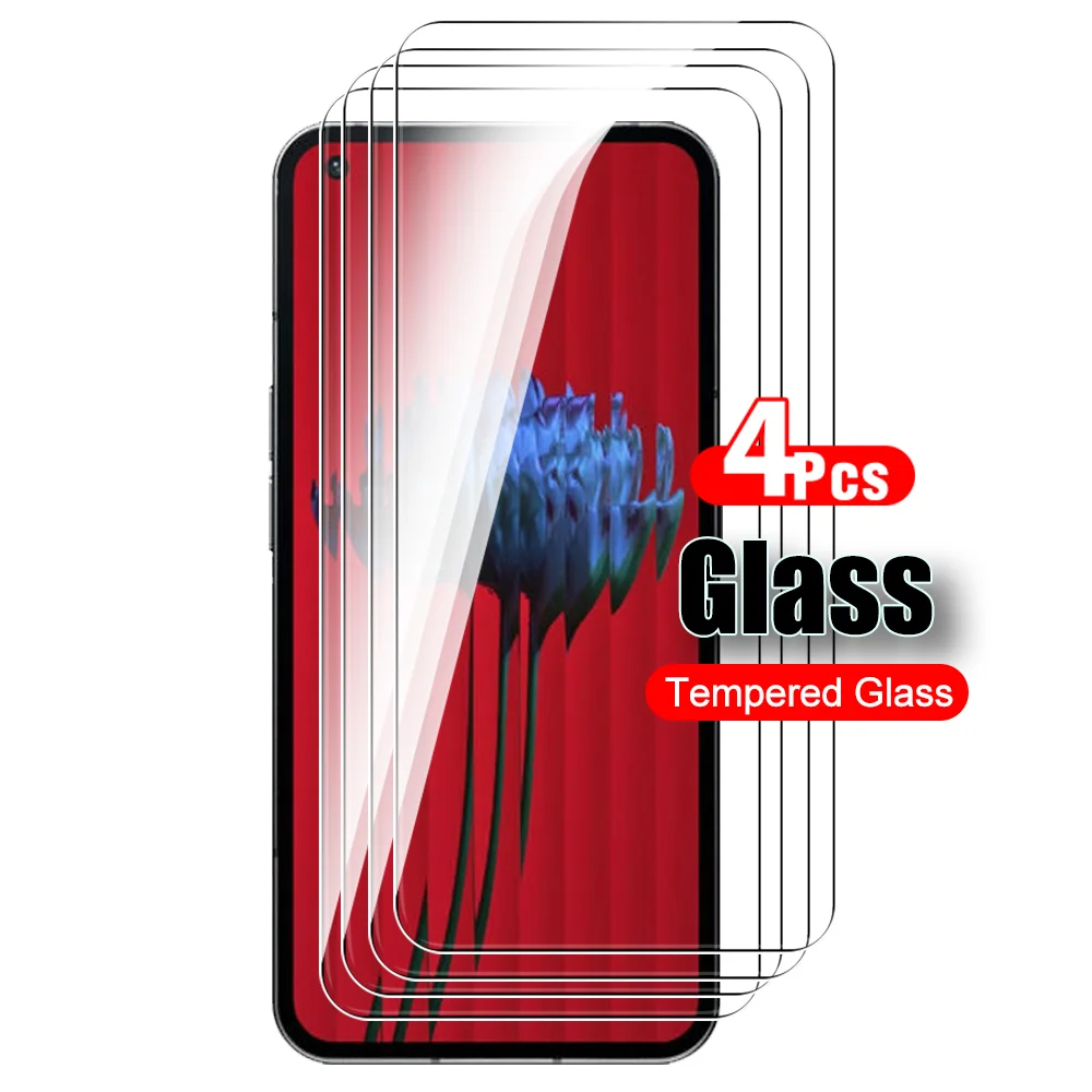 4pcs Full Cover Glass For Nothing Phone 1 2 5G Tempered Glass Nothingphone One Two (1) (2) Phone1 Phone2 A065 Screen Protector