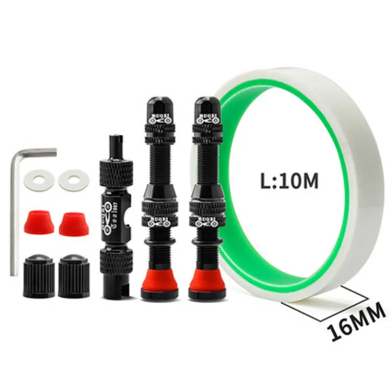 

MUQZI-Tubeless Vacuum Tire Pad, Mountain Road Bike Rim, American Style Valve, Multi-Size, 60mm