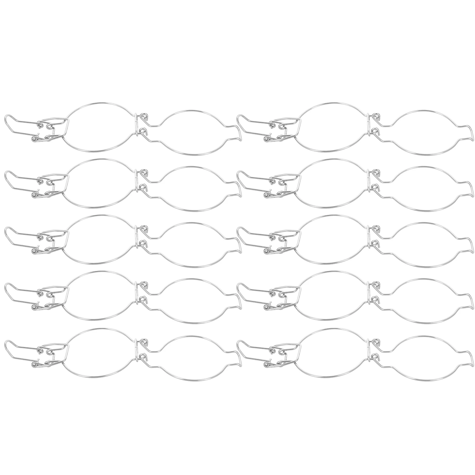

10 шт., герметичная банка из нержавеющей стали с пряжкой, банка для конфет, герметичный контейнер с крышкой, банки для специй, крышки для приготовления пищи, канистра
