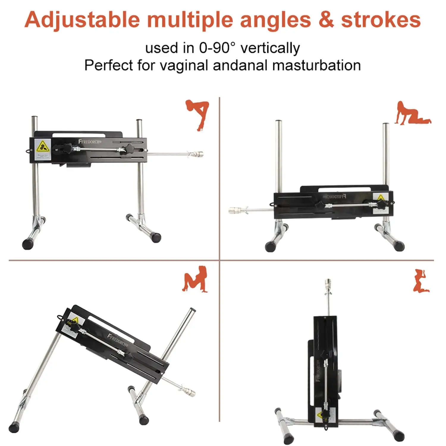 Fredorch 120 واط التحكم الصوتي آلة الجنس التلقائي للنساء والرجال الجنس الاستمناء آلة الحب هزاز الجنس لعب الكبار