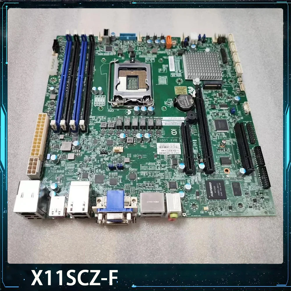 For Supermicro X11SCZ-F Single-socket Server Motherboard C246 LGA-1151 DDR4 Support 8th/9th Generation i9 i7 i5 i3