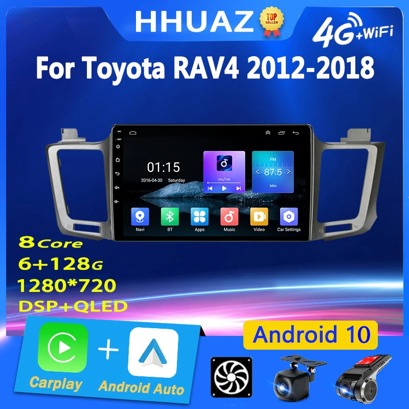 

Cooling Fan Android 10 for Toyota RAV4 RAV 4 2012 - 2018 Auto Radio Carplay 4G WIFI Car Multimedia GPS Navigation NO DVD