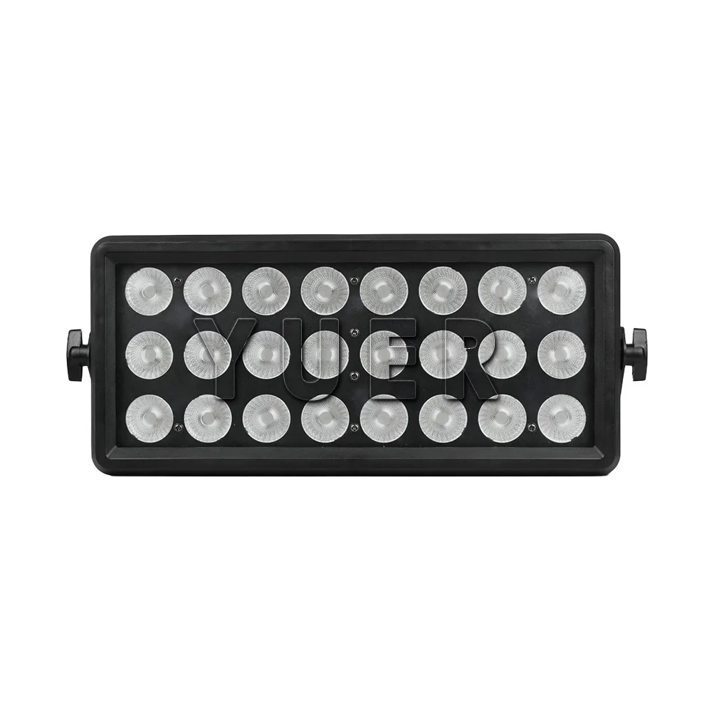 YUER 24x8w RGBW 4in1 Wash Strobe Effect Floodlights Stage Lighting For Home Party Background Dj Disco Club Bar Wedding Lgiht