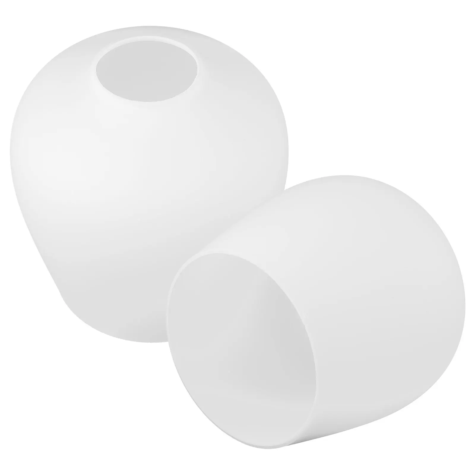 

2Pcs Glass Shade for Pendant Light Fixture Replacement Matte Frosted Light Cover Decorative Warm Ambience Study Office Living