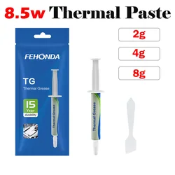 Fehonda 4g 8g 10g Tg pastas térmicas 8,5 w compuesto de conductividad grasa de silicona Pasta Termicass para ordenador portátil CPU GPU VGA