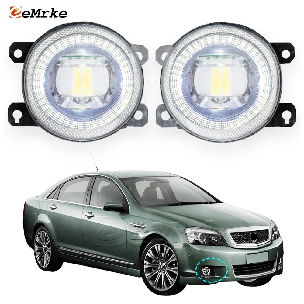 Led Lights for Holden Caprice WM/WN 2006 2007 2008 2009 2010 Angel Eyes DRL Daytime Running Lamp  Fog Lights Assembly with Lens