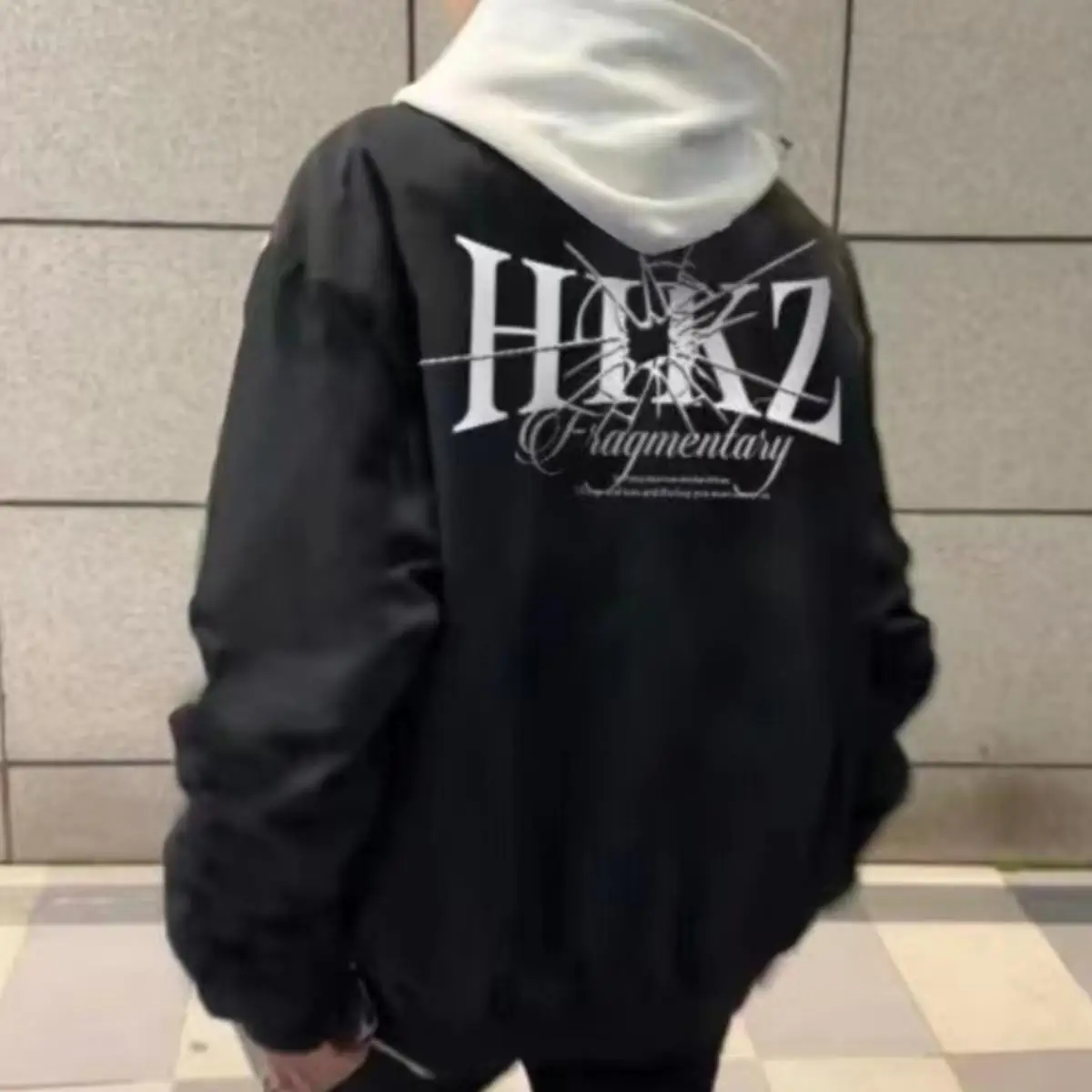 

American Sle High Street Baseball Jaet Stand Collar Men's Women's Casual Thin Couple's Trendy Pilot Outerwear