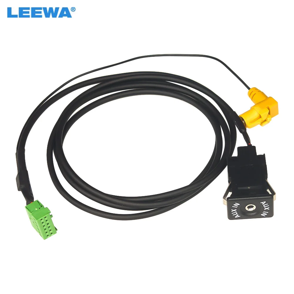 

LEEWA Car Radio USB AUX-In Cable Plug AUX Socket Adapter For Audi MMI3G 3G+ A6L/A4L/Q5/Q7/A5/S5/TT AUX Wire Harness