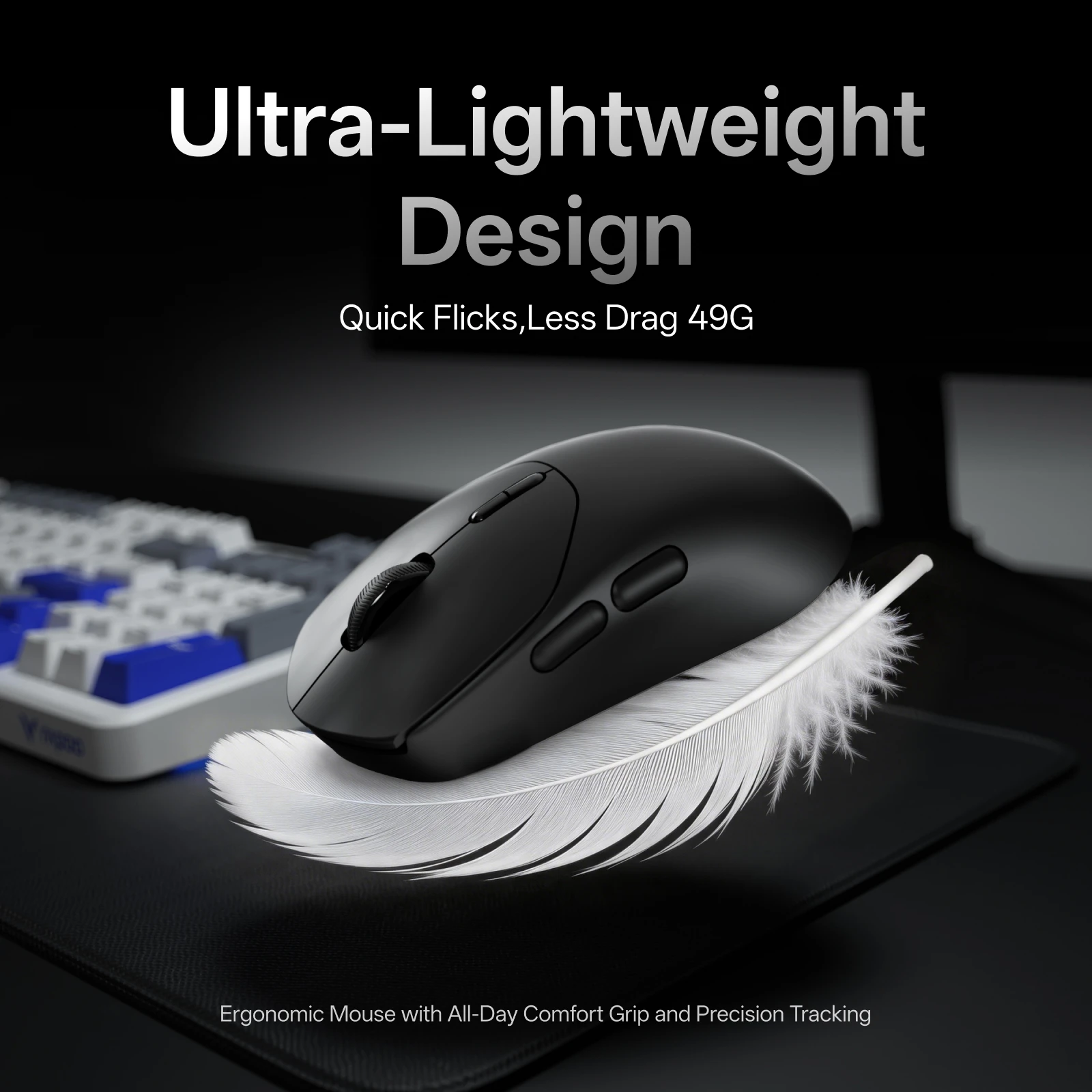Rapoo VT1 MAX / VT1 Wireless Gaming Mouse 30K/26K DPI True 8K Wireless Polling Rate 49g Lightweight Up to 750 Hour Battery 10 Programmable Buttons On-Board Memory Esports Laptop Gaming Mice Compatible with Windows Mac - view 6