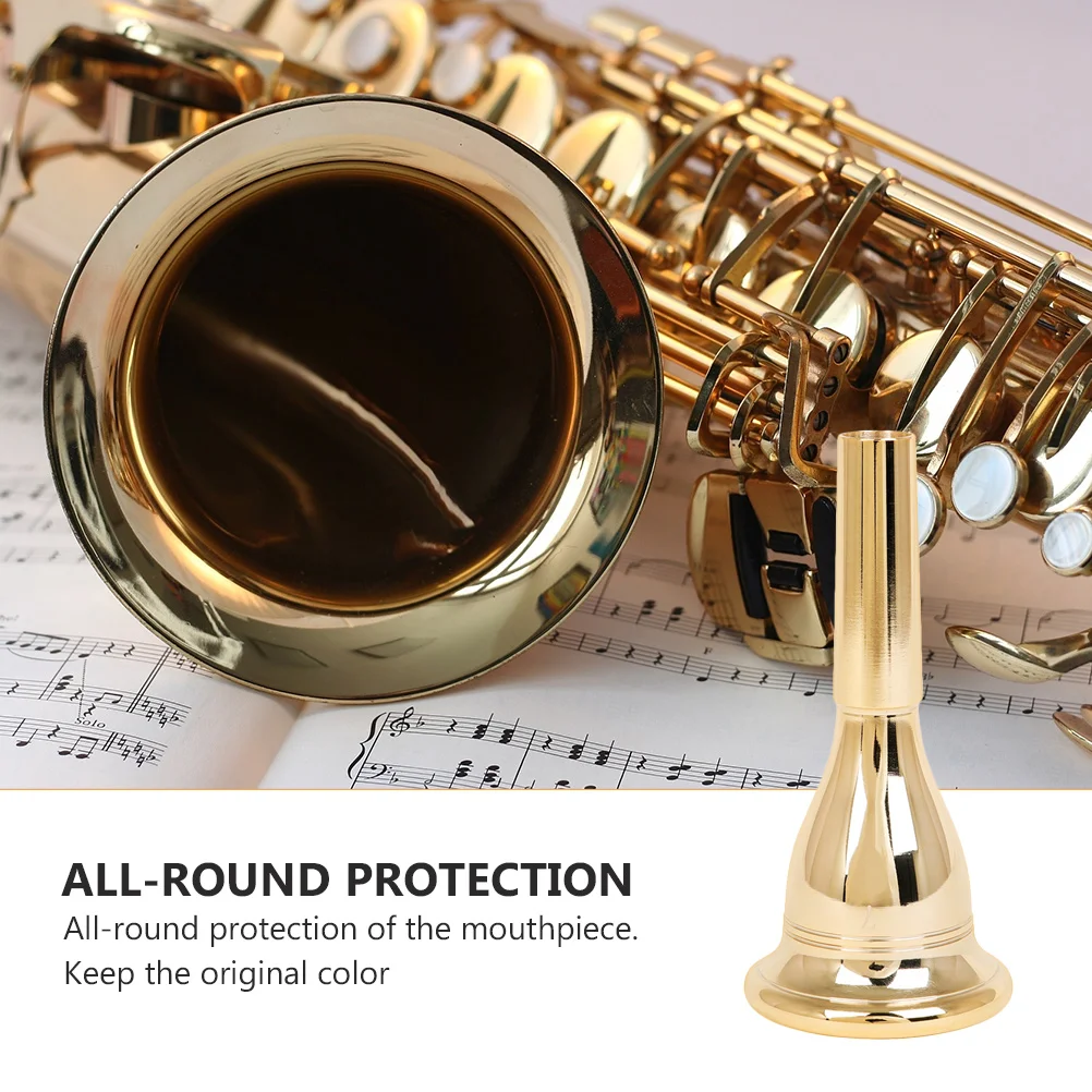 

Mouthpiece Brass Gold Plated Smooth Strong Sound Penetration Mouth Blow Musical Instrument Accessory Tuba Part