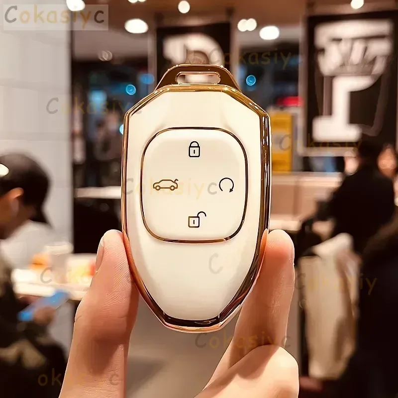 حافظة مفاتيح السيارة عن بعد من البولي يوريثان غطاء حماية شل حقيبة ل Trumpchi GAC 2021 Empow J11 J12 J13 J14 J15 J16 GS8-ملحقات التصميم
