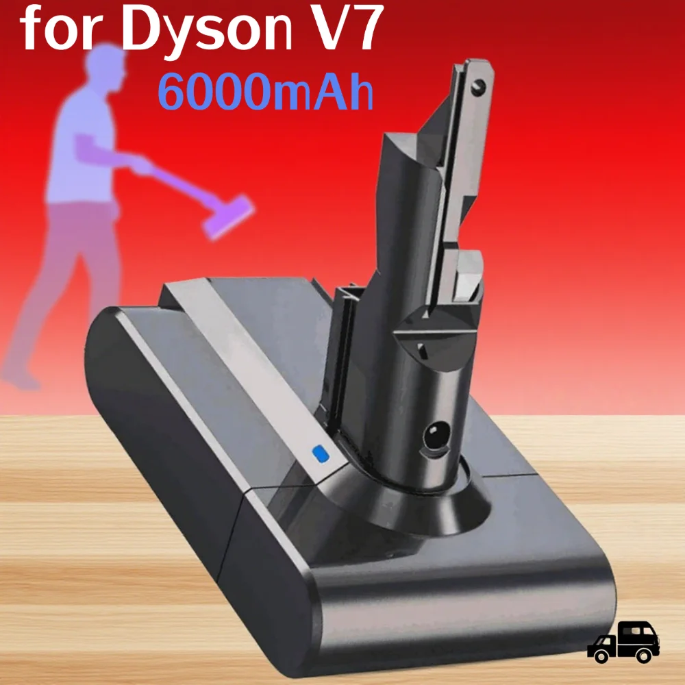 

6000mAh Rechargeable Battery for Dyson V7 SV11 Absolute Animal Fluffy Handheld Vacuum Cleaner Replacement.