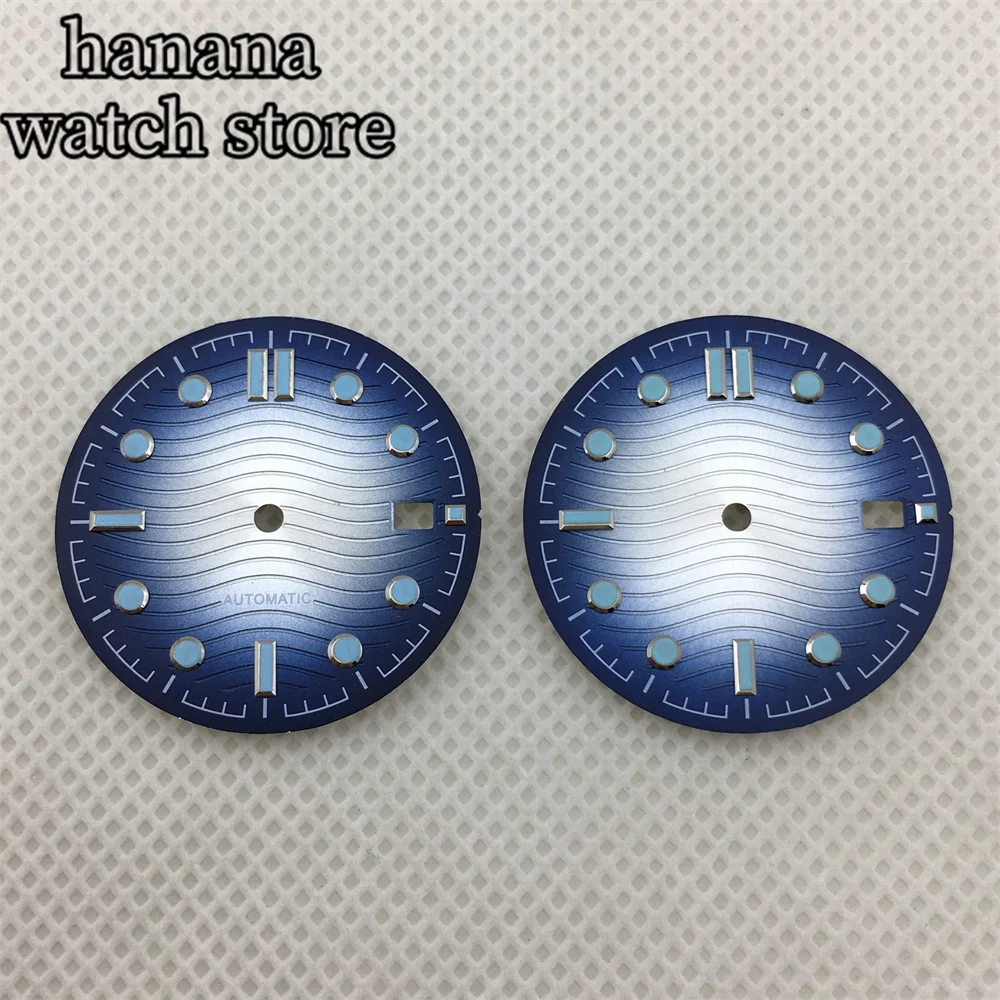 ساعة BLIGER مقاس 31 ملم باللون الأسود والأزرق المتدرج باللون الأزرق المضيء مع حركة أوتوماتيكية NH35