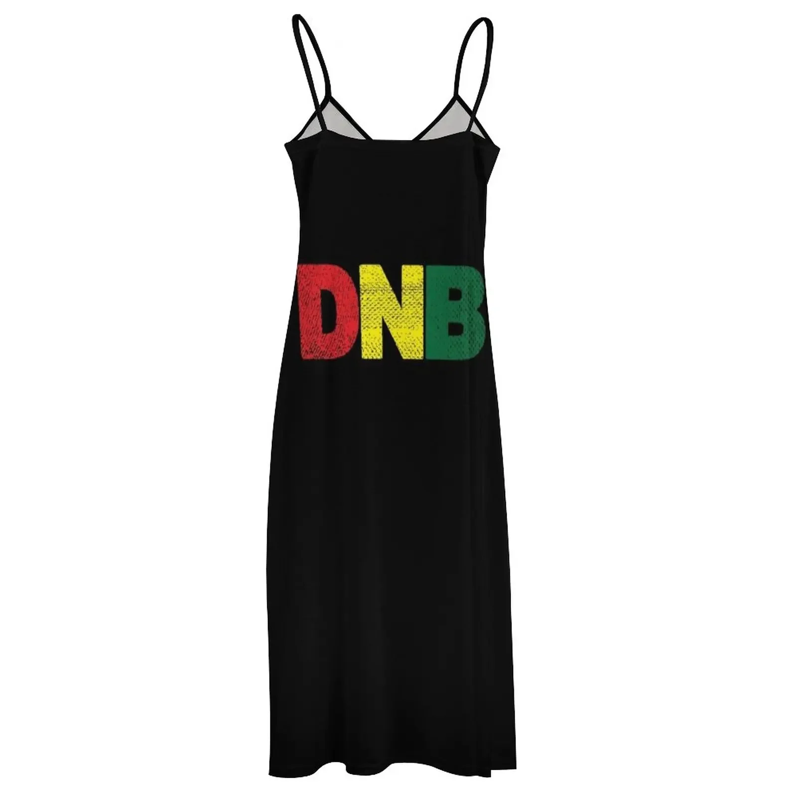 Dnb Junglist Drum N Bass Rood Geel Groene Mouwloze Jurk Zomerkleding Dames Zomer Jurk 2024