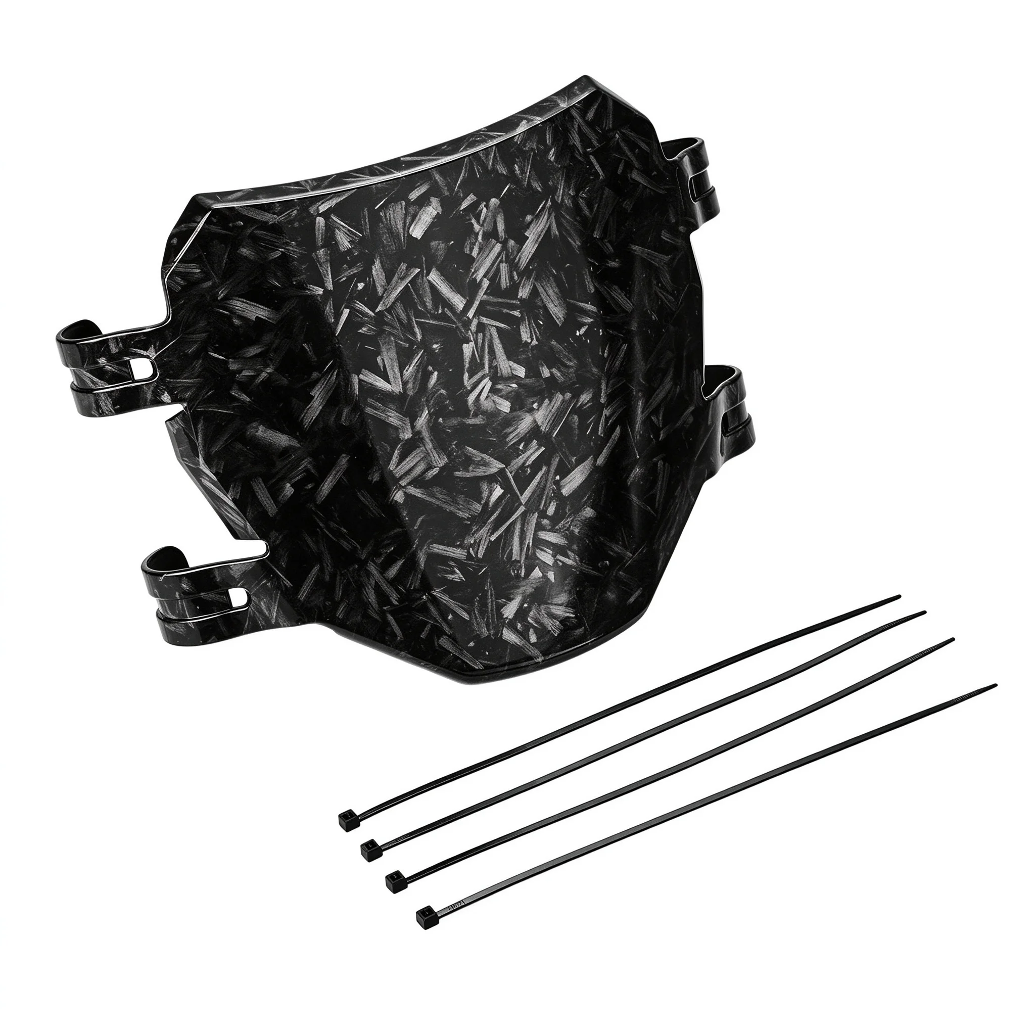 Forged Carbon Pattern Motorcycle Number Plate Front Fork Wire Harness Cover for SUR-RON 79bike Talaria Waterproof Universal
