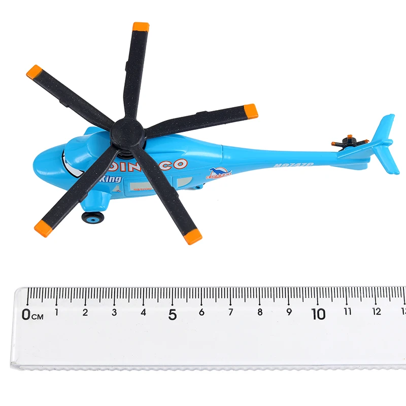 디즈니 픽사 자동차 다이노코 헬리콥터 킹, No.43 금속 다이 캐스팅 합금 장난감, 어린이 항공기 모델, 1:55 느슨한 어린이 장난감