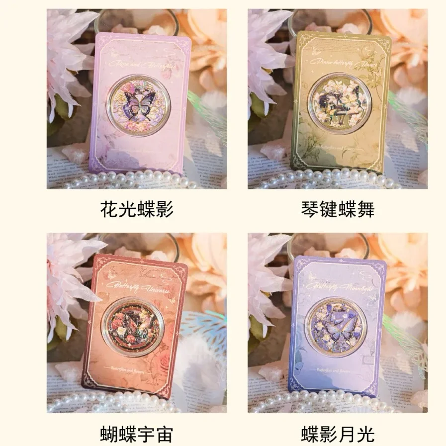 Памятная монета «Бабочка» для косплея, ценная памятная медаль, ремесленный сувенир из сплава, подарок на подарок